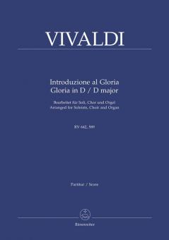 Introduzione al Gloria Gloria en Re Standard