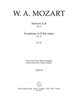 Sinfonie Nr. 5 B-Dur KV 22 
