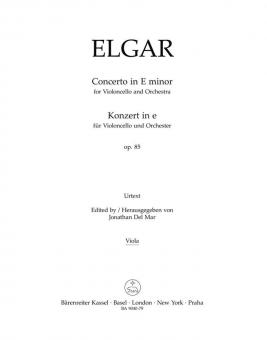 Konzert in e-Moll op. 85 