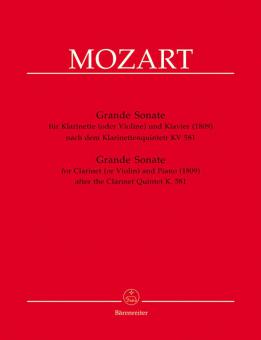 Grande Sonate nach dem Klarinettenquintett KV 581 Standard
