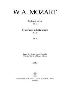 Sinfonie Nr. 1 Es-Dur KV 16 