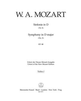Sinfonie Nr. 8 D-Dur KV 48 