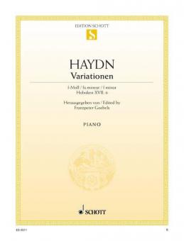 Variations F Minor Hob. XVII:6 Standard