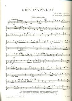 Sonatina No. 1 F Major 