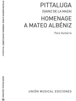 Homenaje A Mateo Albeniz (R Sainz De La Maza) For Guitar 