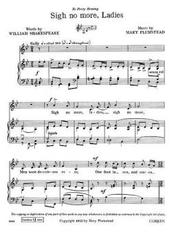 Plumstead Sigh No More Ladies V/P 