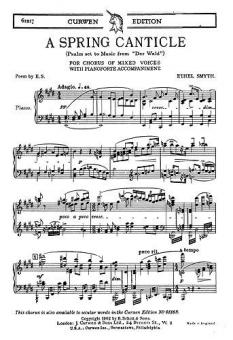 A Spring Canticle From 'Der Wald' 