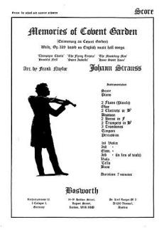 Memories of Covent Garden Naylor Orchestra (Me) 