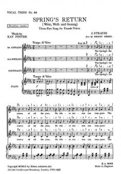 Strauss, J Spring's Return SSA 