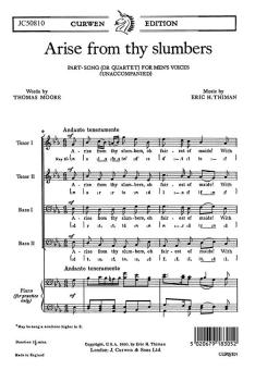 Thiman, E Arise From Thy Slumbers TTBB/Piano 