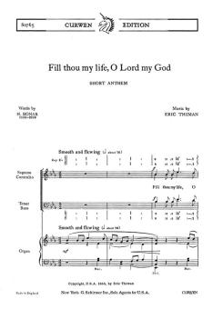 Thiman Fill Thou My Life, O Lord My God SATB 