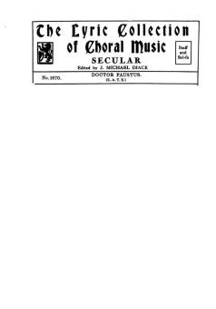 Dr Faustus SATB 