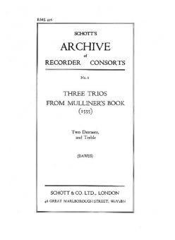 Three Trios from Mulliner's Book 