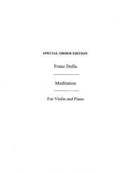 Meditation For Violin And Piano Op. 34 No. 1 