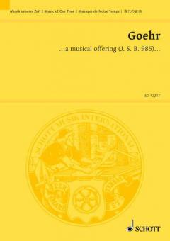 ... a musical offering (J. S. B. 1985) op.46 Standard