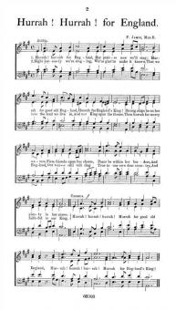 James Hurrah! Hurrah! For England SATB 