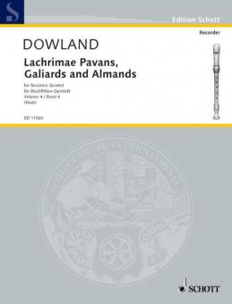 Lachrimae Pavans, Galiards and Almands Vol. 4 Standard