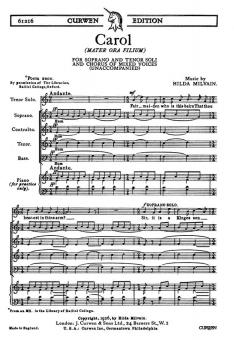 Milvain Carol Ten SATB 