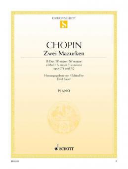 2 Mazurkas B-Flat Major and A Minor Op. 7/1 & 2 Standard