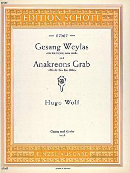 Gesang Weylas / Anakreons Grab Standard