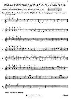 Brown, H Early Happenings For Young Violinists Book 1 Pupil's Book 