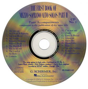 The First Book of Mezzo-Soprano/Alto Solos Part 2 