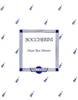 Music Box Minuet for Viola and Piano 