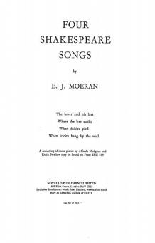 Four Shakespeare Songs 