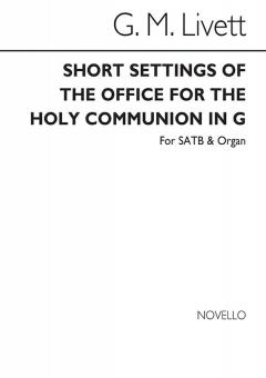 The Office For Holy Communion In G 