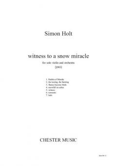 Witness to A Snow Miracle 