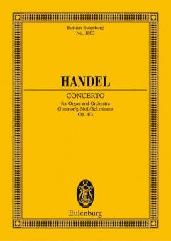 Organ Concerto No. 3 G Minor Op. 4/3 HWV 291 
