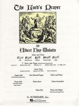 The Lord's Prayer (High Voice/Organ) 