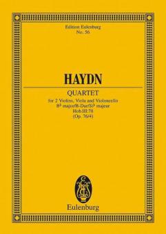 String Quartet Bb Major, L'Aurore Op. 76/4 Hob. III: 78 Standard