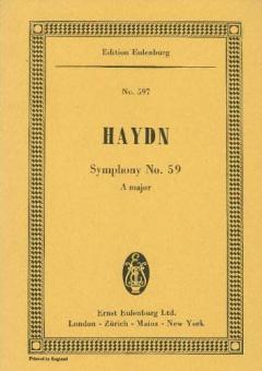 Symphony No. 59 A Major Hob. I: 59 