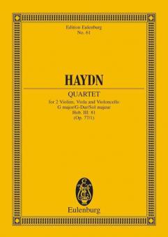 String Quartet G Major, Komplimentier Op. 77/1 Hob. III: 81 Standard