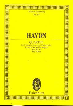 String Quartet A Major Op. 20/6 Hob. III: 36 