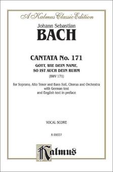 Gott, wie dein Name, so ist auch dein Ruhm 