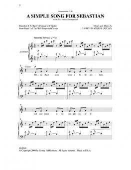 A Simple Song For Sebastian 