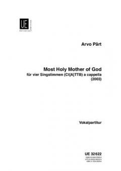 Most Holy Mother Of God für Singstimmen Ct(A),TTB 