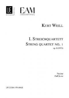 String quartet No 1 op. 8 