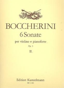 6 Sonatas for Violin and Piano, Op. 5 Vol. 2 