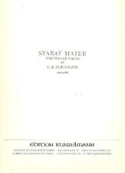 Stabat Mater für Sopran, Alt, Streicher und Orgel 