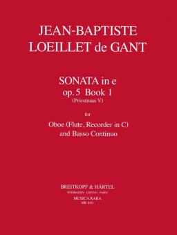 Sonata No.1 E minor op. 5 