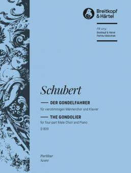 Der Gondelfahrer op. 28 D 809 