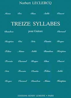 13 Syllabes 