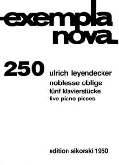 Noblesse oblige 