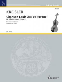 Chanson Louis XIII et Pavane Standard
