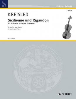 Sicilienne and Rigaudon Standard