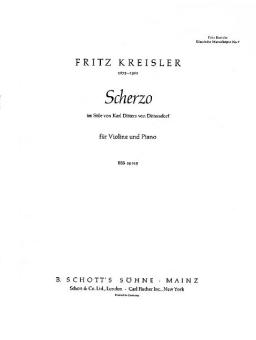 Scherzo in the Style of Karl Ditters V. Dittersdorf 
