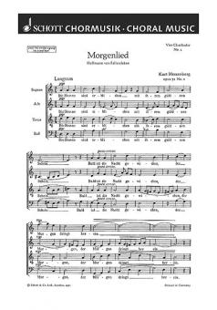 Vier Chorlieder op. 31 Nr. 1 Standard